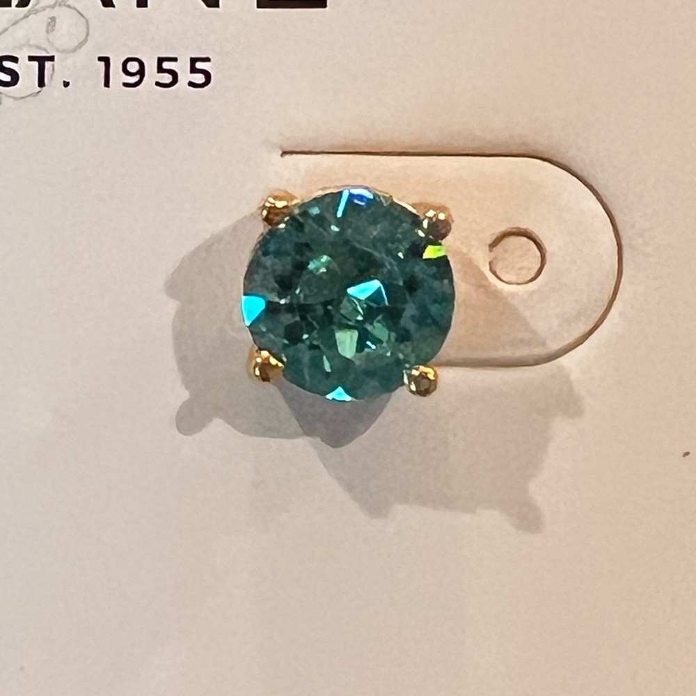 Turquoise Impression Stud Earrings by Park Lane - Picture 4 of 5